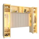 Ver imagem 5 de Guarda-Roupa Modulado Reflecta 7 Portas 302,8cm x 240cm Mod 017 100% MDF Innova Bege/Off White