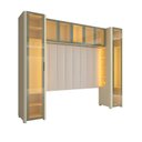 Ver imagem 3 de Guarda-Roupa Modulado Reflecta 7 Portas 302,8cm x 240cm Mod 017 100% MDF Innova Bege/Off White