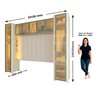 Guarda-roupa Modulado Reflecta 7 Portas 302,8cm X 240cm Mod 017 100% Mdf Innova - 5