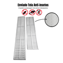 Ver imagem 5 de Grelha Ralo 1,80m x 20cm Quintal Alumínio com Tela Anti Insetos em Módulos ( 20cm x 80cm + 20cm x 10
