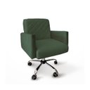 Ver imagem 1 de Poltrona Decorativa Giratória Juliana Veludo MQ Decor - Verde