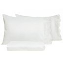 Ver imagem 2 de Jogo de Cama 3 Peças Acetinado Bordado Inglês Branco Lmpeter Queen