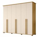 Ver imagem 2 de Guarda-Roupa Casal com 6 Portas com 4 Gavetas Internas e Maleiro Amsterdã Ii