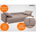Ver imagem 6 de Sofá Tango 2,40m sem Caixa, Retrátil e Reclinável Velosuede Marrom - Netsofás