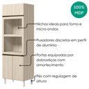 Ver imagem 4 de Torre Quente para Forno e Microondas MDF 72x221 cm Kali 168661 Bianco Toq Nicioli
