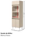 Ver imagem 3 de Torre Quente para Forno e Microondas MDF 72x221 cm Kali 168661 Bianco Toq Nicioli
