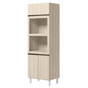 Ver imagem 1 de Torre Quente para Forno e Microondas MDF 72x221 cm Kali 168661 Bianco Toq Nicioli