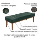Ver imagem 4 de Kit Cabeceira Recamier Casal 1,40m Verde Floresta