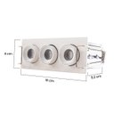 Ver imagem 2 de Spot Led Embutir Kawi Retrátil Triplo Branco 6w 3000k Irc90 6688 Nordecor St3225
