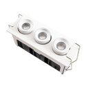 Ver mais imagens de Spot Led Embutir Kawi Retrátil Triplo Branco 6w 3000k Irc90 6688 Nordecor St3225