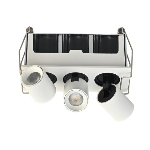 Spot Led Embutir Kawi Retrátil Triplo Branco 6w 3000k Irc90 6688 Nordecor St3225