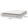 Cama Box Colchão Casal Molas Ensacadas City Pillow Top 138x188x61cm Linho Branco / Bege Hellen - 3