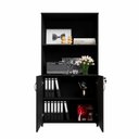 Ver mais imagens de Armário Estante New City 2 Portas 80 cm Preto Gebb Work