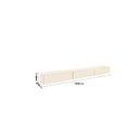 Ver imagem 3 de Rack Suspenso para TV até 55 Polegadas 100% MDF 155cm Bege Off White