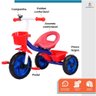 Triciclo Infantil Pedal 3 Rodas Passeio Bicicleta Segurança Jony - Baby Style - 3