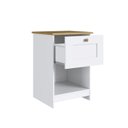 Ver imagem 4 de Mesa de Cabeceira Dormitório 1 Gaveta Americano Branco