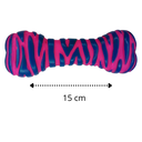 Ver imagem 2 de Brinquedo Cachorro Mordedor Vinil Osso Tigre - Rosa
