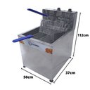 Ver imagem 2 de Fritadeira Elétrica de Mesa Água e Óleo 8kw Cuba 18L 220v