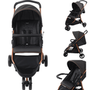 Ver imagem 2 de Carrinho de Bebe Moises Bebe Conforto Burigotto Cr3 Gray Cobre