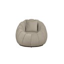 Ver imagem 1 de Poltrona Concha 100cm Base Fixa com Almofada Veludo: Bege