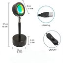 Ver imagem 4 de Lâmpada de Projetor de Pôr do Sol, Rotação de 180 Graus, Luz Noturna de Led