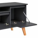 Ver imagem 6 de Rack para TV com Painel e Prateleira 150cm MDF Dallas On Móveis:Grafite BP