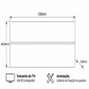 Ver mais imagens de Rack para TV com Painel e Prateleira 150cm MDF Dallas On Móveis:Grafite BP