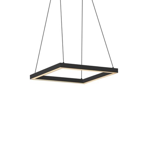 Lustre Pendente Newline Fit Led 740 Bivolt Preto 3000k Luz Amarela