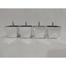Kit 6 Pés para Sofa Rack Estofados Modelo Cadency Cromado Trapézio Alt 6 Cm - 3
