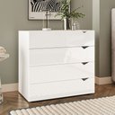 Ver imagem 1 de Cômoda Porto 4 Gavetas Branco - Politorno