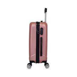 Conjunto Malas ABS 3 Peças P/M/G Rodas 360º Com Cadeado Priz - 4