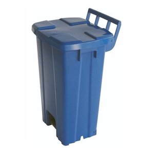 Lixeira Quadrada Plastica de 100 Litros sem Roda e Pedal Cor:amarelo