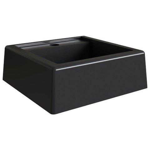 Cuba de Apoio para Banheiro em Marmore Sintetico 94101 Preto Pp Preto