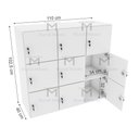 Ver imagem 4 de ARMÁRIO ESCANINHO 9 PORTAS SEM RODAPÉ M179.2021.B (ORGANIZA) MUNDI MOVEIS