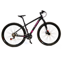 Ver imagem 1 de Bicicleta Aro 29 Câmbio Shimano 21v Preto e Rosa X-PROBIKE:17