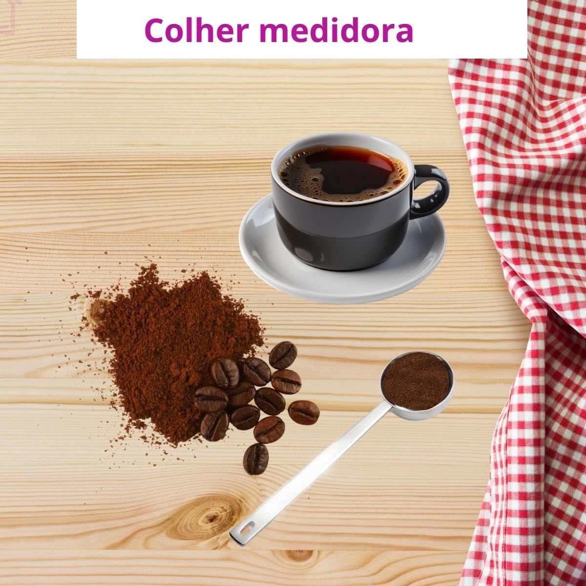 Mini Filtro de Café Chá Portátil Coador Individual + Colher Medidora - 7