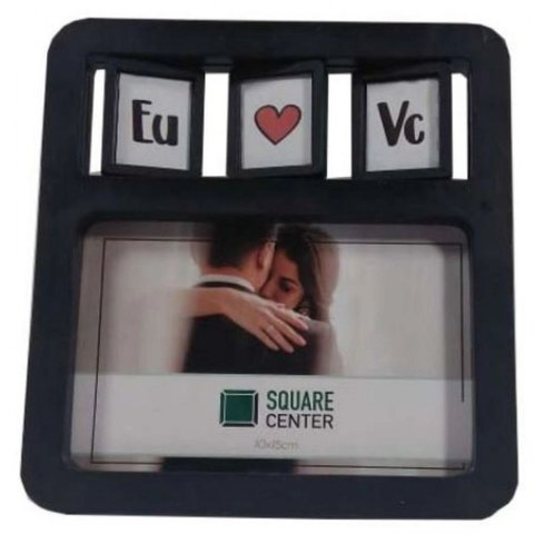 Porta Retrato 10x15 Eu Amo Voce Pf-1370po Square