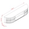 Rack Suspenso Modena Tvs até 60” Cinamomo Off White 288139 Madetec - 4