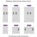 Ver imagem 7 de Berço Americano 3 em 1 com Cômoda 1 Porta 4 Gavetas Fofura Multimóveis Mp4724 Branco