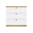 Ver imagem 3 de Cômoda Genialflex Infinity 3 Gavetas 100% Mdf Savana/branco