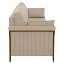 Ver imagem 5 de Sofá Living 3 Lugares 222cm Pés Madeira Roya M22 Linho Cru - Mpozenato