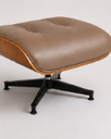Ver imagem 6 de Poltrona Charles Eames com Puff - Freijó em Couro Cappuccino