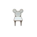 Ver imagem 2 de Mesa Mickey com Cadeiras, Mdf Branco.
