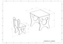 Ver imagem 3 de Mesa Mickey com Cadeiras, Mdf Branco.