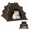 Caminha Tenda Gato Cachorro Pet Coelho Animais Estimaçao Casinha Dobravel Portatil Arranhador Rasque - 1