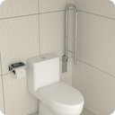 Ver imagem 5 de Barra De Apoio Para Sanitário Articulada 70Cm