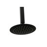 Ducha Black 15 Cm Inox 304 Redonda com Cano de Teto 40 Cm - 1