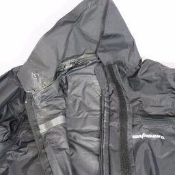 Capa de Chuva Conjunto Gola Calca Impermeavel Moto Nylon Motoqueiro Resistente Segurança Protecao -  - 4