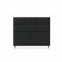 Ver imagem 3 de Cabeceira para Cama Casal Estofada 1,38 ,Mts Alice Vilajo: Suede Preto