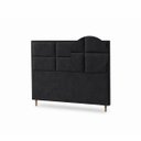 Ver imagem 5 de Cabeceira para Cama Casal Estofada 1,38 ,Mts Alice Vilajo: Suede Preto